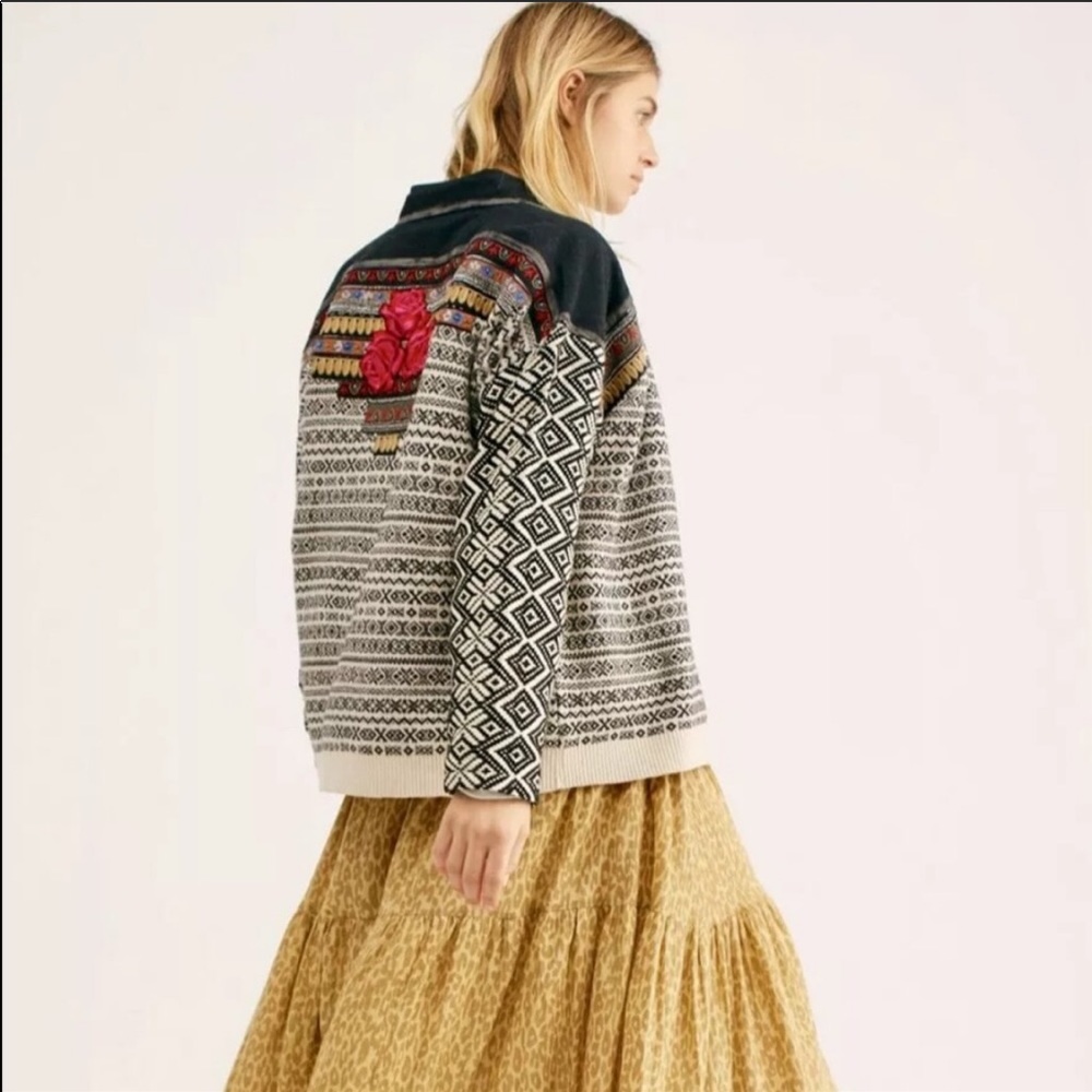 Rare find! Free People embellished jacket. - Picture 1 of 3